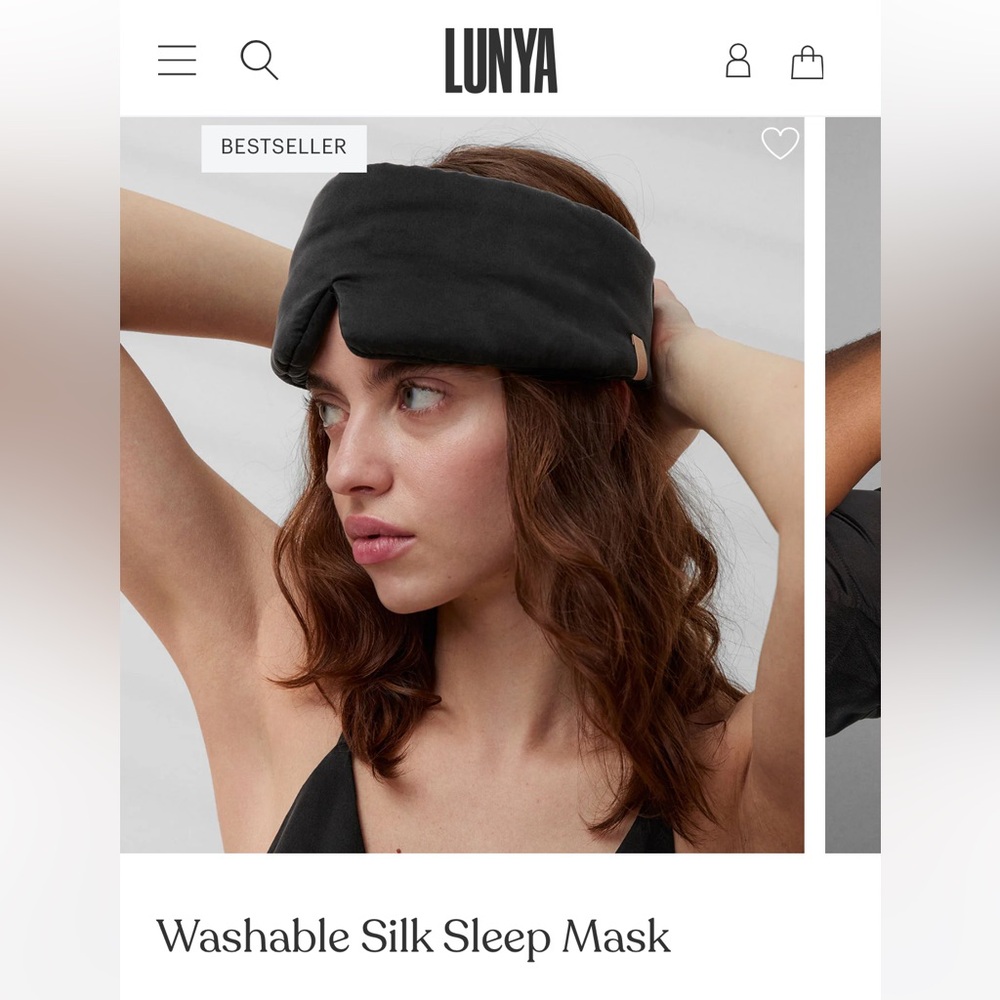 Lunya Washable Silk Sleep Mask